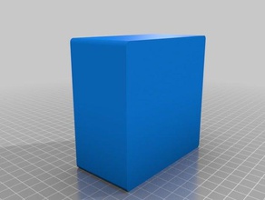 boite simple 100x100x50 containers 3d print model - Mito3D
