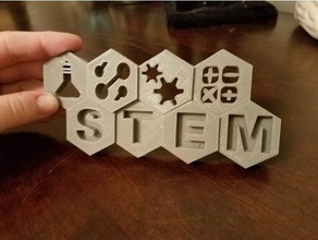 stem logo signs & logos 3d print model - Mito3D