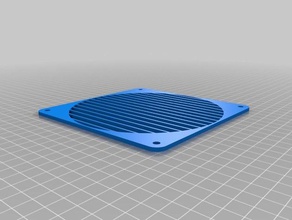 my customized 140 mm fan grill cover electronics 3d print model - Mito3D