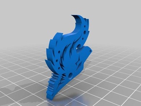 cabeça de lobo pingente chaveiros 3d print model - Mito3D