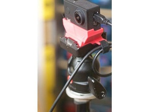 mountfrotto - manfrotto inspiré support à dégagement rapide de la caméra f60 furibee 4k m10+ le mont libération sjcam 3d print model - Mito3D