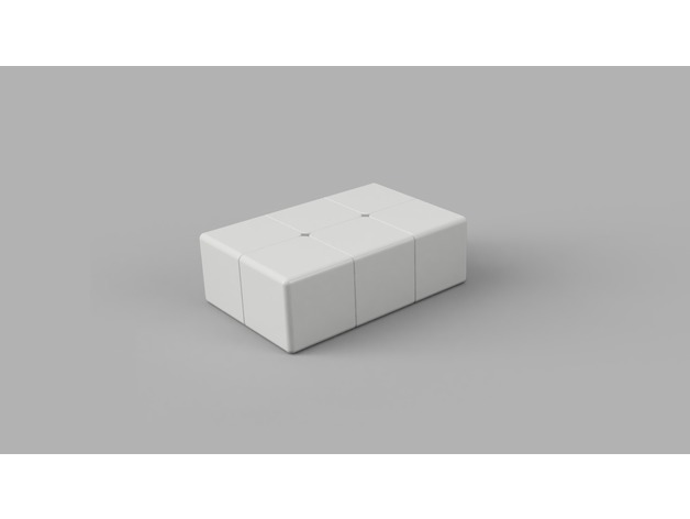 1x2x3 kübik v2 bulmaca resminizi herhangi birinden speedcube virajlı 3D print model - Mito3D