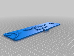 wyatt placa de la oficina personalizado 3d print model - Mito3D