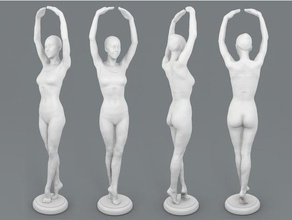 nova - Ballett-pose scans & Replikate 3d-scan 3d-gescannt Körper bodyscan Tanz Tänzerin Abbildung Figur fullbodyscan scan 3d print model - Mito3D