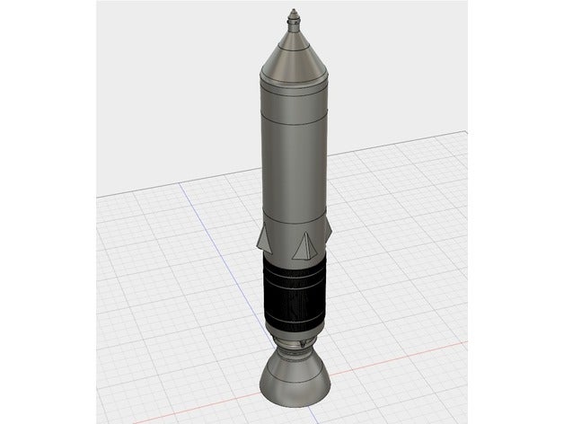 drago marino rucola 1 200 scala i veicoli missile modello di razzo la nasa dragocampo spazio astronave 3D print model - Mito3D