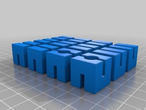 özelleştirilmiş elastik buzlarım tedavisi - 18mmcubes bulmaca 3d print model - Mito3D