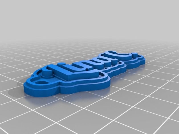 llavero lina c llaveros personalizado 3D print model - Mito3D