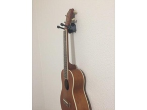 ukulele de parede gancho olhar a música cabide montagem na 3d print model - Mito3D