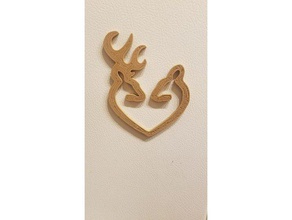 browning fridge magnet sport & outdoors hunting love 3d print model - Mito3D
