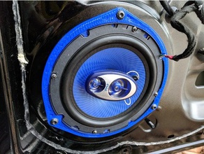 fiat 500 porta speaker adapter automotive openscad 3d print model - Mito3D