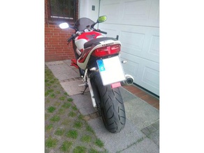 motocicleta reflector de montaje la automoción placa licencia se monta street legal yamaha moto 3d print model - Mito3D