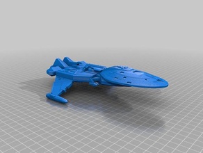 star trek ds9 yeager class vehicles intrepid starship voyager 3d print model - Mito3D