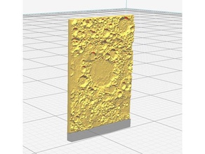 sample moon texture physics & astronomy accurate tactile 3d print model - Mito3D