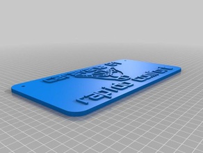 a minha entrada personalizado caravane sinais e logotipos 3d print model - Mito3D