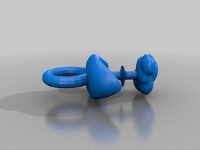 mushroom cloud-Schnuller Spielzeug & Spiele 3d print model - Mito3D