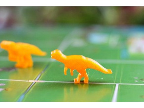 dinosaur island meeple - albertadromeus jogos boardgame boardgames dinossauro dinossauros 3d print model - Mito3D
