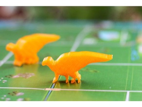 dinosaur island meeple - hadrosaurus games boardgame boardgames dinnosaur dinosaurs 3d print model - Mito3D