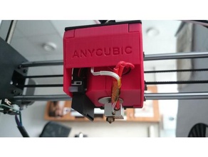 anycubic i3 mega silent hotend housing & fan duct 3d printer parts 3d print model - Mito3D