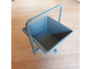 mega pieghevole cesto famiglia folding basket grande 3d print model - Mito3D