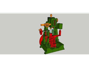 motor marino engineering Motor engineeringproject máquina Dampf Dampf-Motor 3d print model - Mito3D