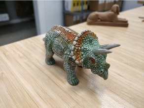 triceratops biyoloji dinozor dinozorlar 3d print model - Mito3D