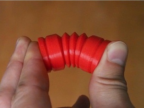 expérimentale circulaire flexbellow soufflet la amortisseur flexible ronde printemps tpu 3d print model - Mito3D