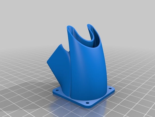 amélioration de 2 1 conduits ventilation e3dv6 L'imprimante 3d pièces ventilateur la mise à niveau 3D print model - Mito3D