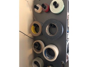 tape hook organization holder wall 3d print model - Mito3D