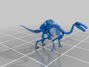 deinocheirus mirificus wip animais 3d animal de crânio o blender ossos criatura dinosaurio dinossauros fosil pré-históricos esqueleto cruzados 3d print model - Mito3D