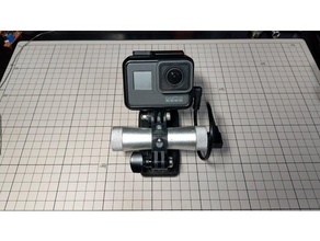 bar montado gopro adaptador câmera a bateria móveis nitecore 3d print model - Mito3D