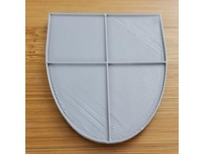 coat arms shield blank 3d printing coat arms heraldry quarterly shield template