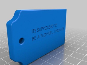 flower key tag accessories 3d print model - Mito3D