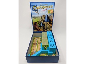 carcassonne inserir brinquedo & acessórios para jogos jogo de tabuleiro boardgame boardgames organizador 3d print model - Mito3D