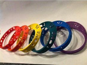 mobius love bracelets 3d print model - Mito3D