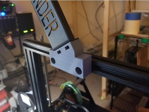 ender 3 filament spool holder adapter sidemount v01 3d printer parts ender3 3d print model - Mito3D