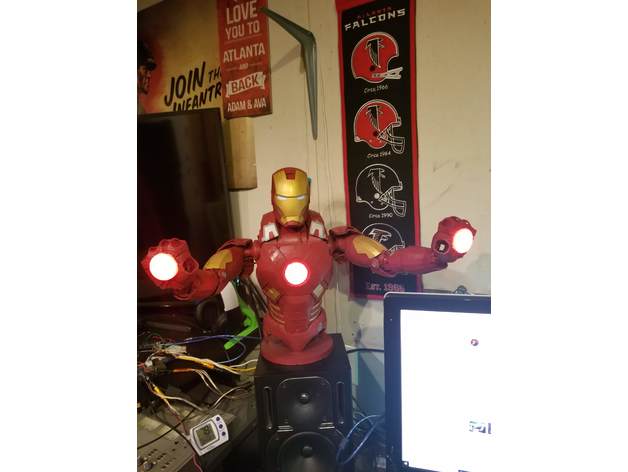 google modem ip case 7 gövde taban adafruit neopixel yüzük mark ıronman elektronik birbir benbeny yapay istihbarat avengers demir adam marvel mk ¤ ahududu raspberry pi 3 heykel 3D print model - Mito3D