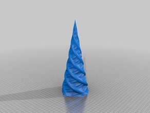espiral de árbol navidad matemáticas art personalizado 3d print model - Mito3D