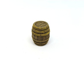 wooden rope barrel gloomhaven toy & game accessories 28mm 3d print model - Mito3D