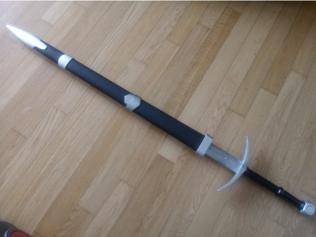 dark souls bastard sword +sheath complete accessories cosplay halloween 3D print model - Mito3D