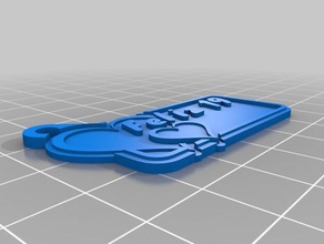 leo llavero Anahtarlık özelleştirilmiş 3d print model - Mito3D