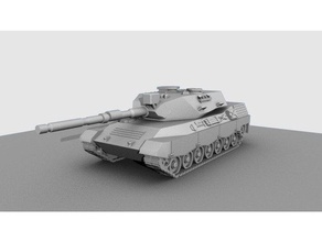 leopard 1 a4 15mm Maßstab Fahrzeuge tank team yankee wargaming 3d print model - Mito3D