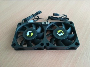 60mm fans commune de l'électronique fan conjointe mining rig 3d print model - Mito3D