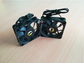 60mm fans commune de 135 degrés l'électronique fan conjointe mining rig 3d print model - Mito3D