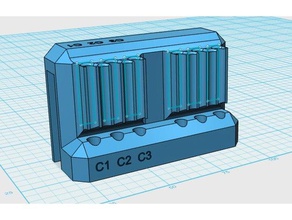 aquarium dosing pump pipe mount x6 pets 3d print model - Mito3D