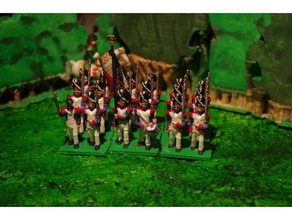 napoleonics - partie 15 français de la vieille garde, les grenadiers jouets & accessoires jeux 28mm figures historique napoléoniennes wargaming 3d print model - Mito3D