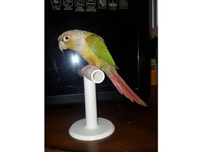 escritorio pequeño de aves percha las mascotas 3d print model - Mito3D