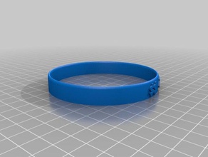 mi personalizar la pulsera fabricante de alba las pulseras personalizado 3d print model - Mito3D