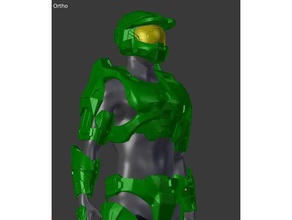 6 doğranmış 8x10x8 yazıcı-halo 3-mark-usta şef zirhi kask ayarlayın kostüm zırh cosplay silah halo 3 mark vı usta 3d print model - Mito3D