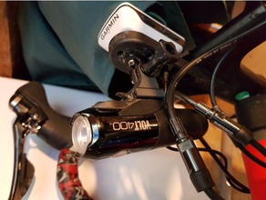 cateye volt-gopro-Halterung sport & im freien Fahrrad-Licht-mount Fahrrad-Halterung Radfahren gopro mount 3d print model - Mito3D