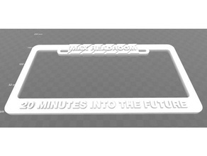 max headroom license plate frame segni e loghi 3d print model - Mito3D